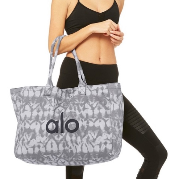 ALO Yoga Handbags - Alo Yoga gray tiedye Carry It All shopper tote bag